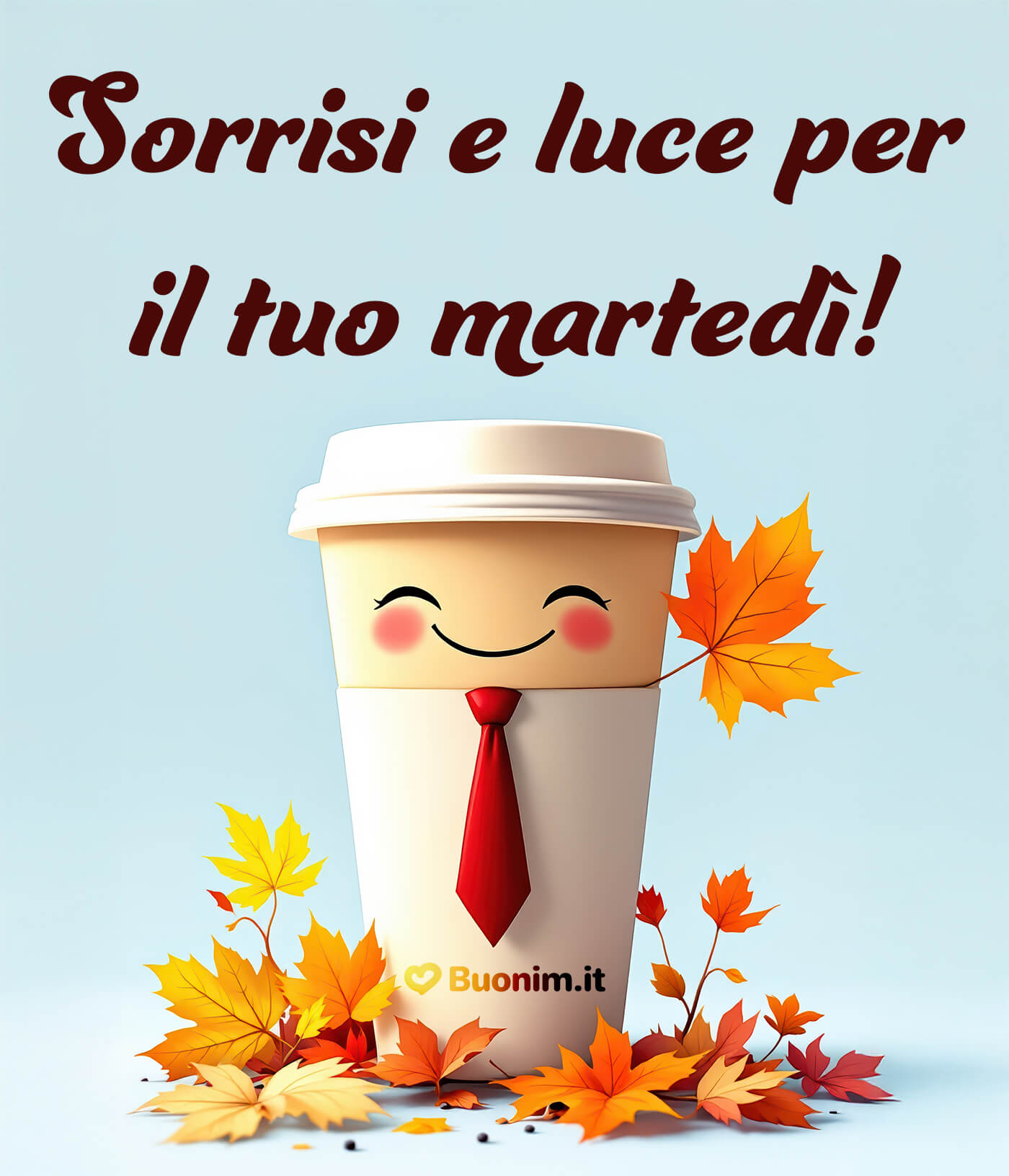 Ti auguro un buon martedì autunnale di settembre pieno di dolcezza Ti auguro un martedì di settembre pieno di pace e coccole dal cuore
