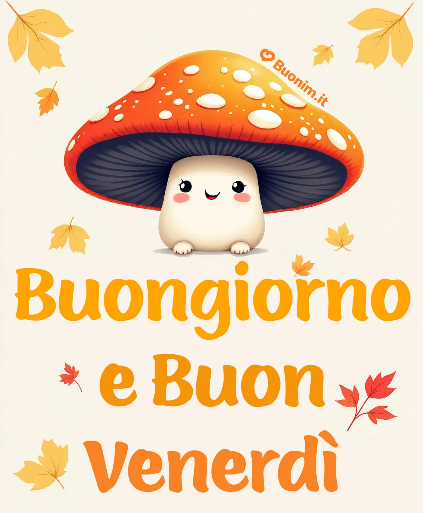 Ti auguro un venerdì autunnale luminoso e un giorno libero pieno di pace