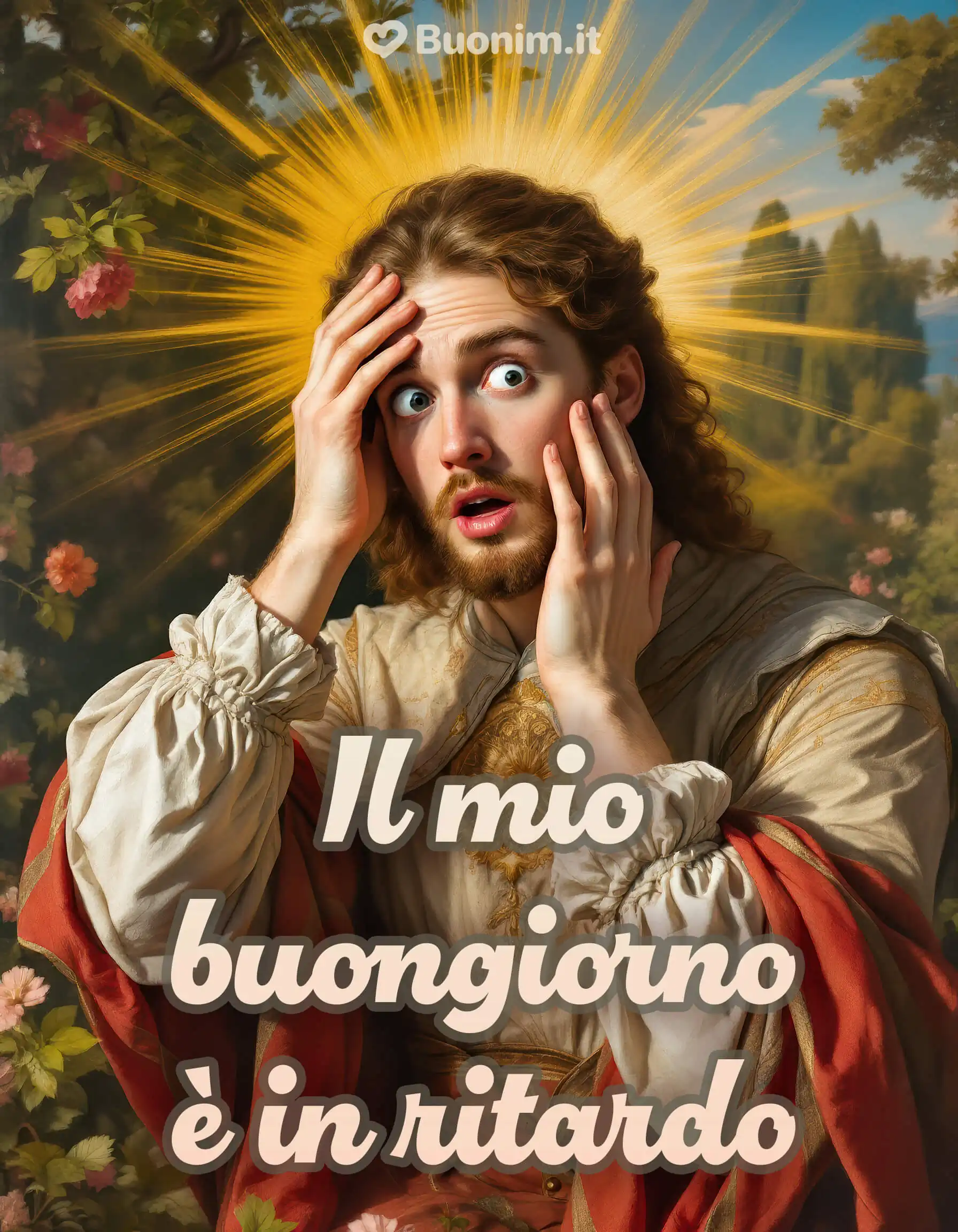 Il mio buongiorno è in ritardo ma arriva col cuore Tra mille pensieri e un po’ di caos mattutino ecco il mio saluto affettuoso per augurarti una splendida giornata