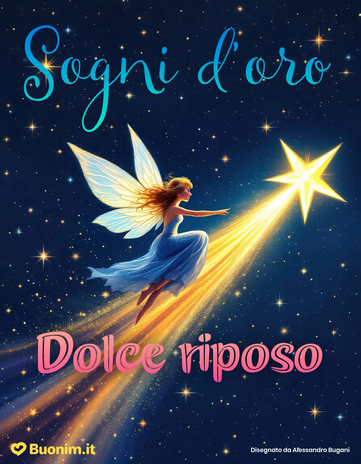 Tutte le immagini di buonanotte più dolci con le fate del sole ti aspettano