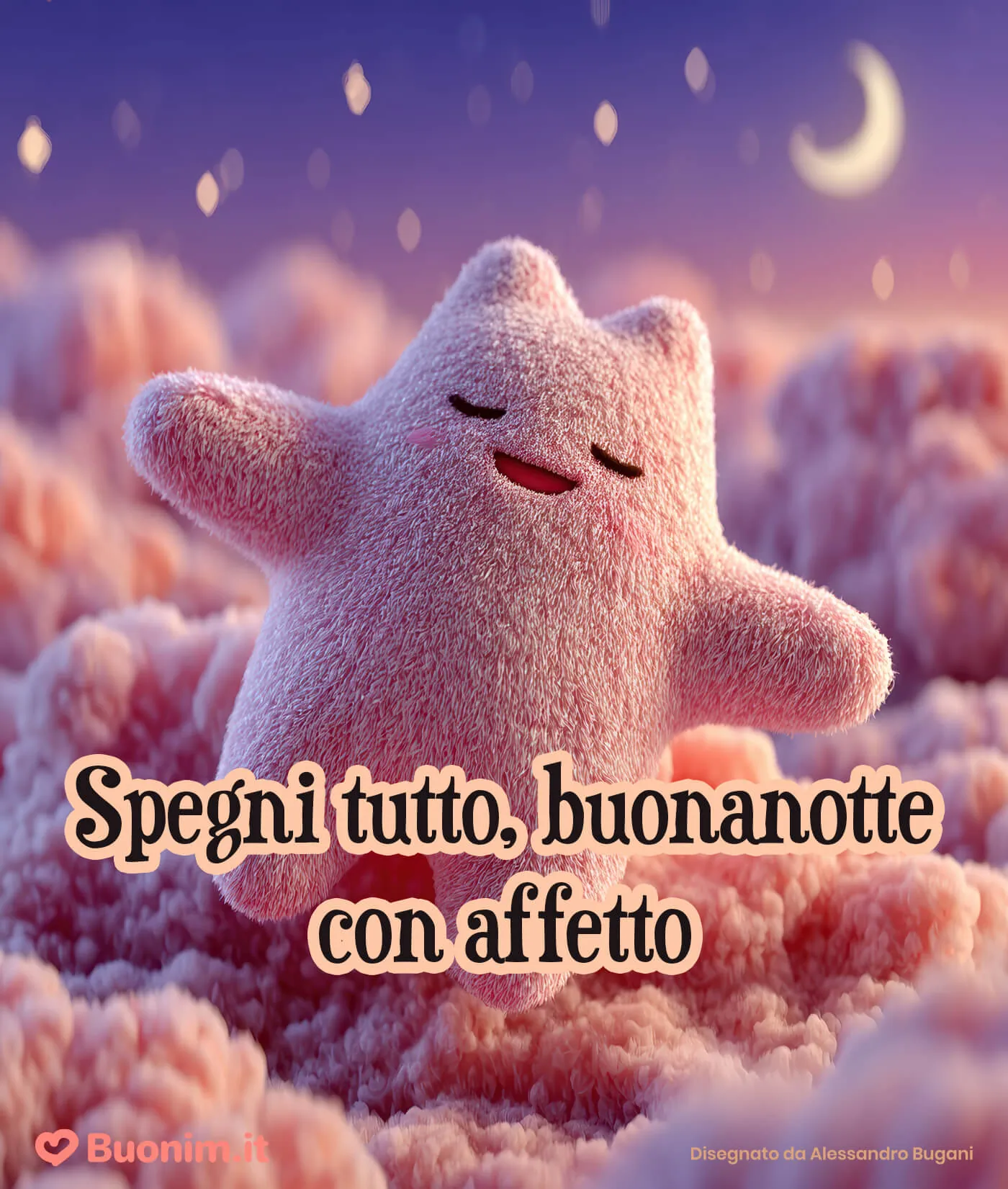 Un abbraccio e simpatia per una buonanotte con affetto è il modo migliore per salutare chi ami prima di dormire