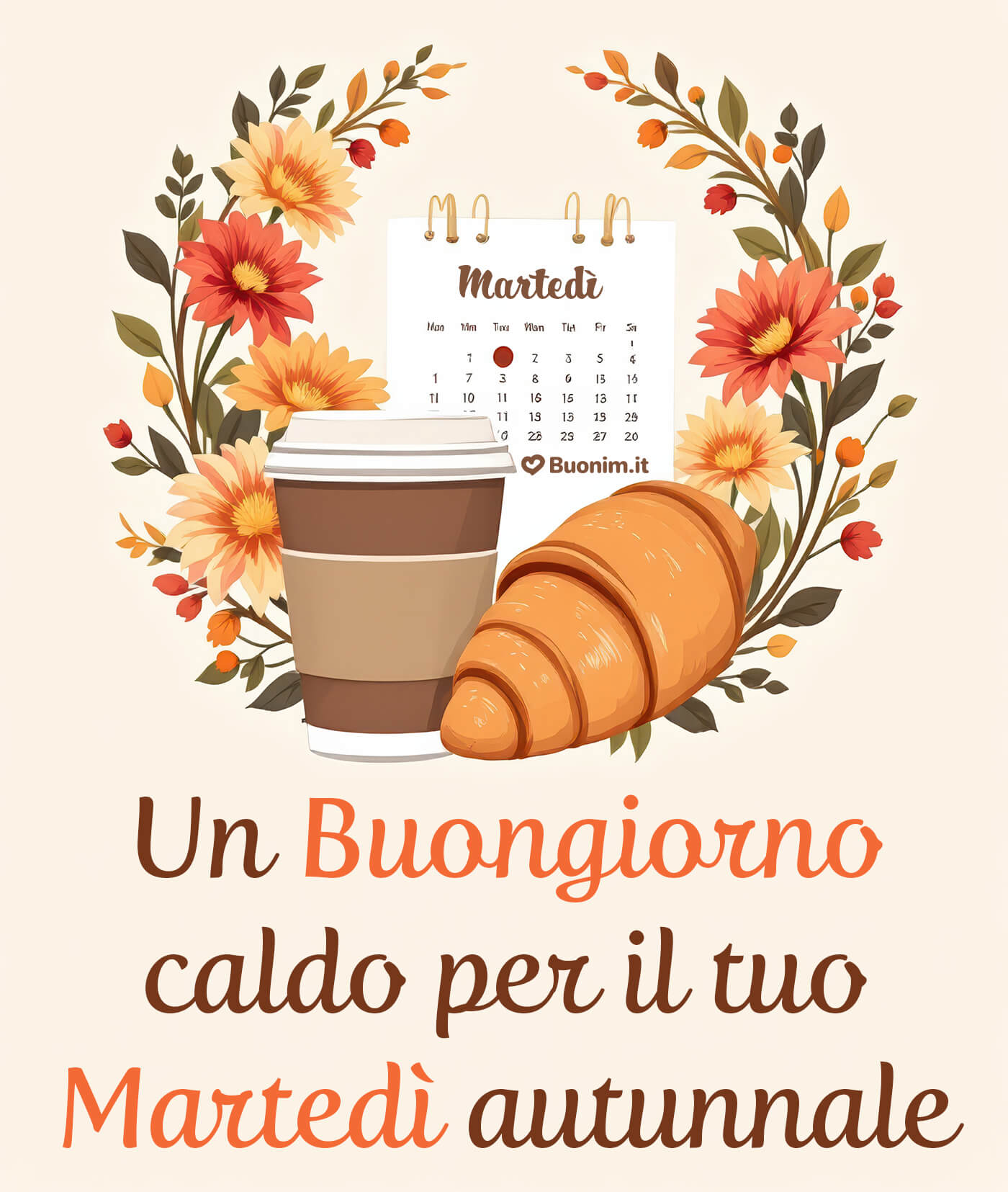 Felice martedì autunnale di novembre con riposo e serenità Un abbraccio e un augurio speciale per questo martedì di novembre così caldo e accogliente