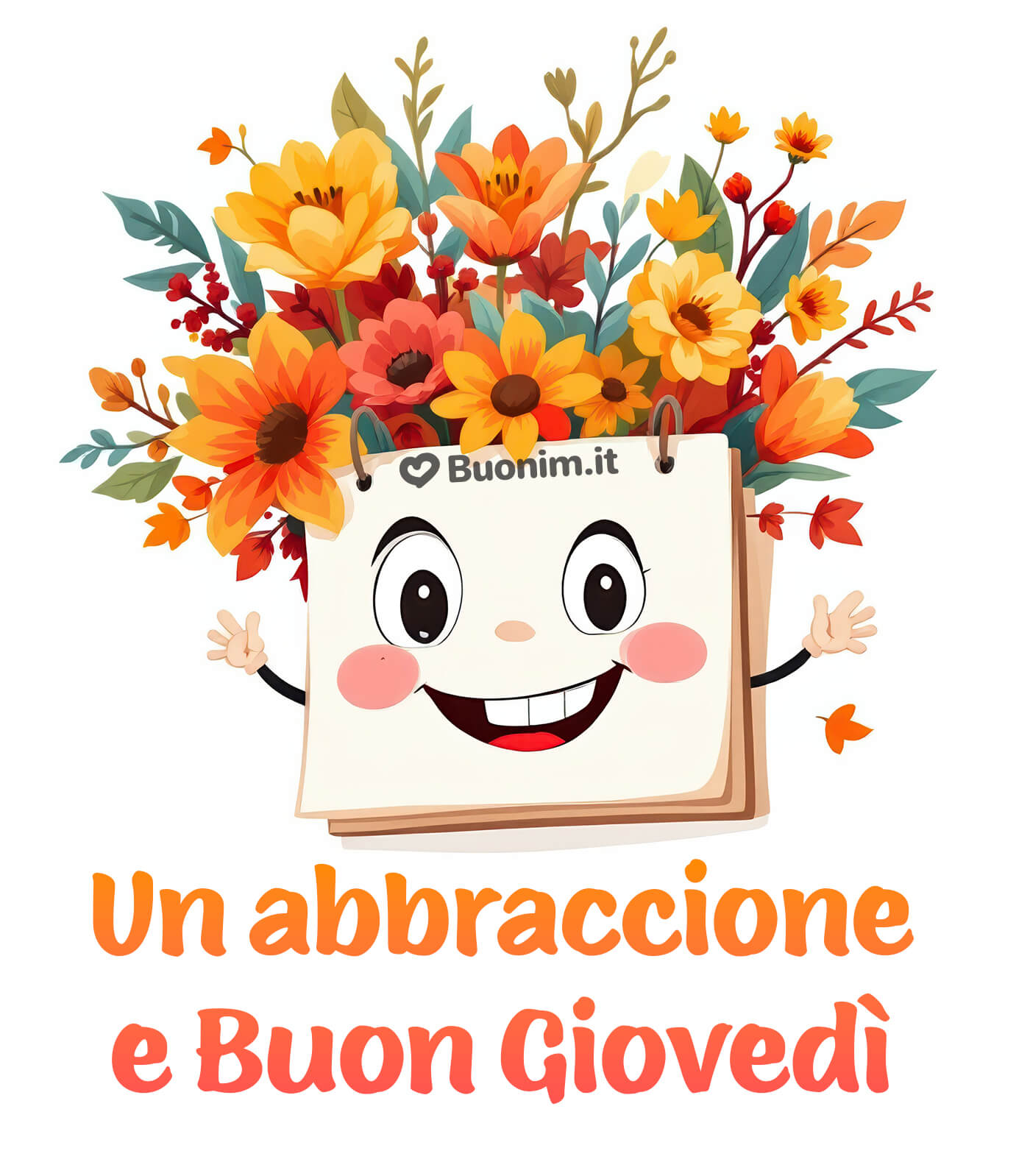 Felice giovedì autunnale con messaggi pieni di affetto Un buongiorno autunnale pieno di abbracci e calore