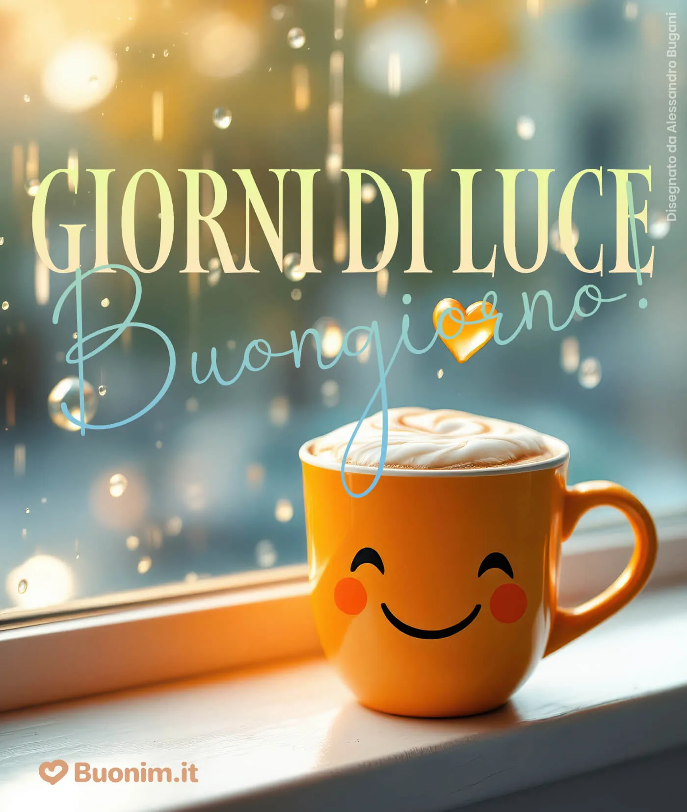 Un buongiorno con pioggia e caffè per rendere dolci anche i giorni grigi