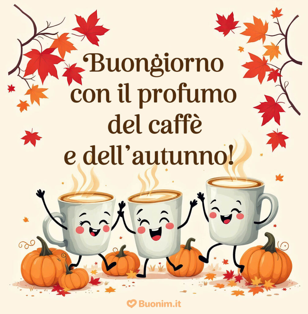 Un caffè fumante e un abbraccio grande per un dolce giorno di riposo