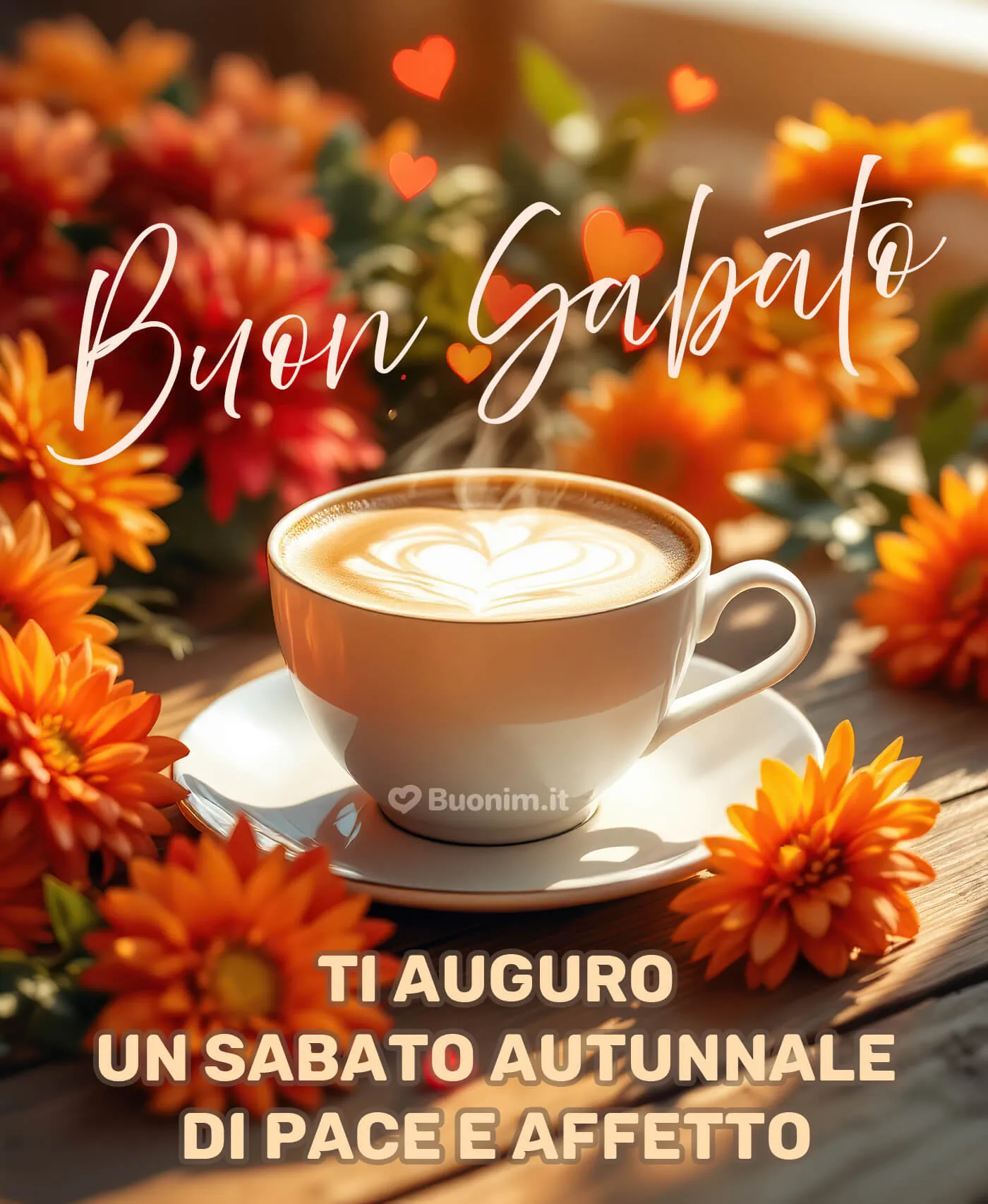 Un giorno libero di riposo, affetto e buonumore in questo sabato autunnale