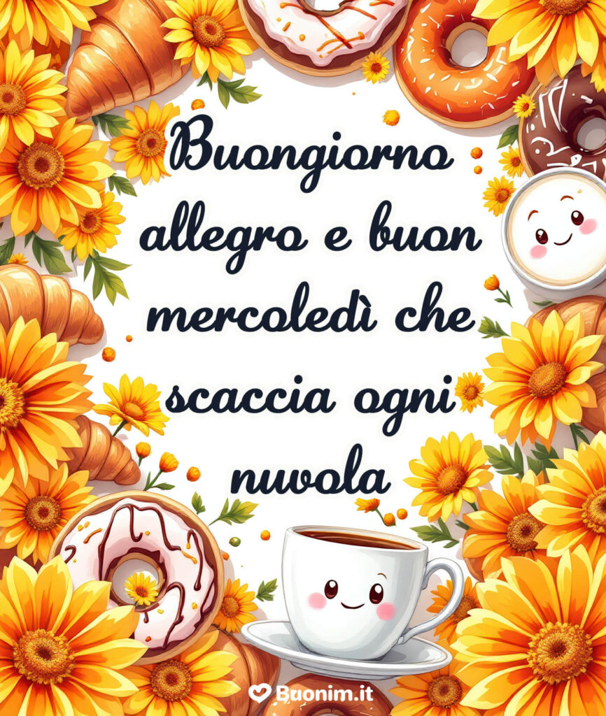 Un messaggio dolce con frasi di buon mercoledì autunnale per riempire di affetto la tua giornata
