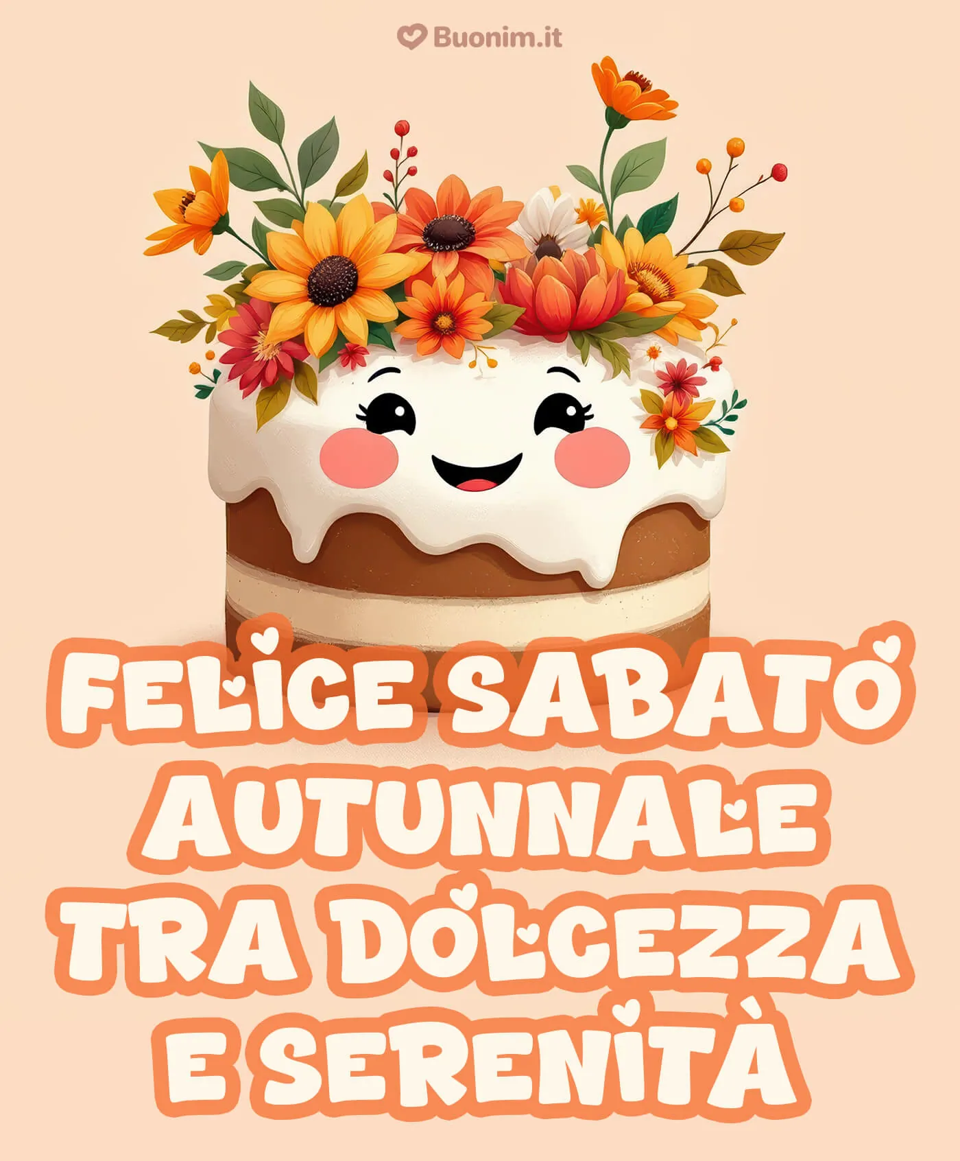 Un messaggio dolce dal cuore per augurarti un sabato autunnale speciale