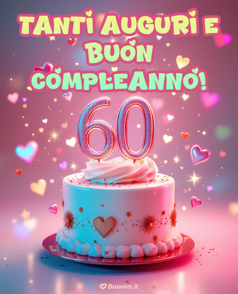 Una dedica speciale per un’amica che compie 60 anni con il cuore pieno d’amore