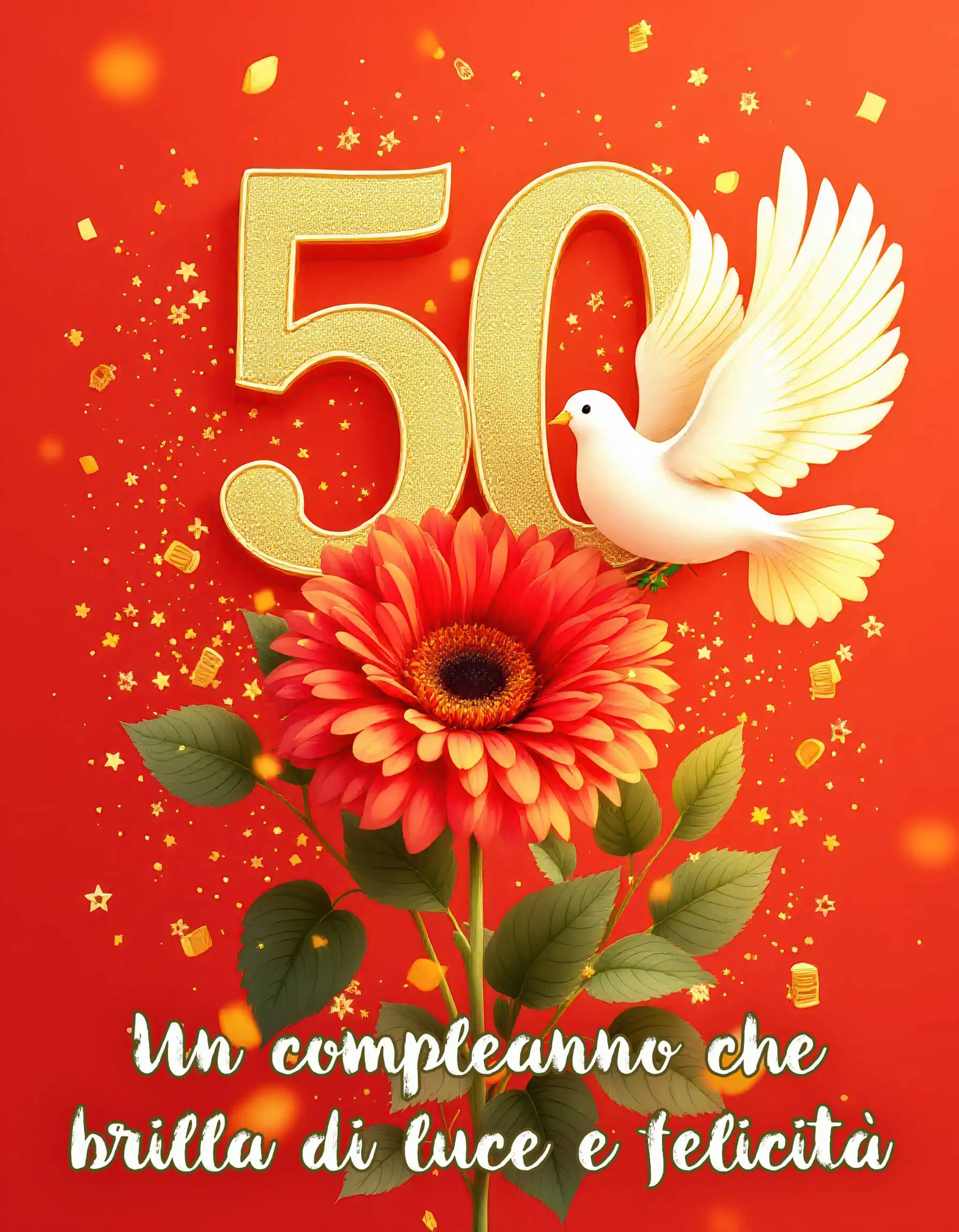 Una festa dei 50 anni che profuma di gioia, amicizia e sogni d’oro