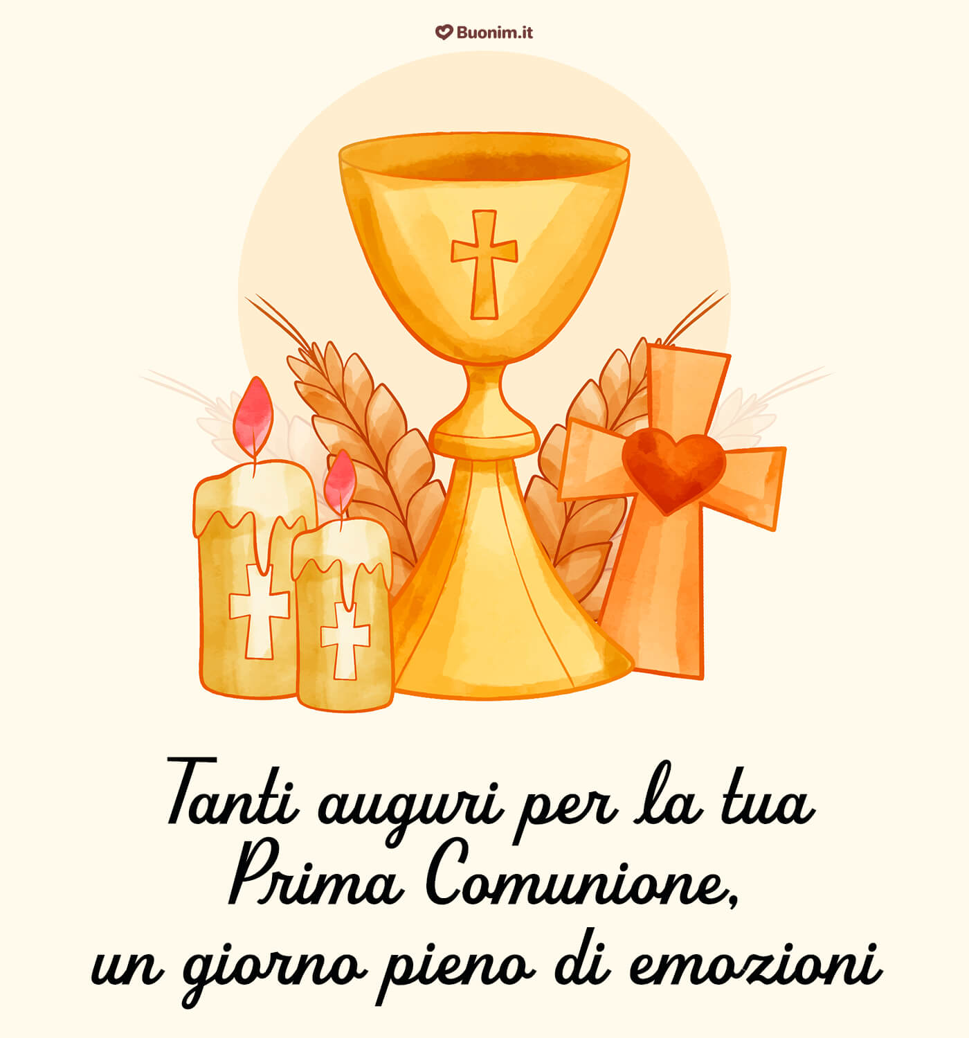 Biglietto simpatico di auguri per la prima comunione per strappare un sorriso Un'immagine con frase originale per la prima comunione per dire qualcosa di speciale