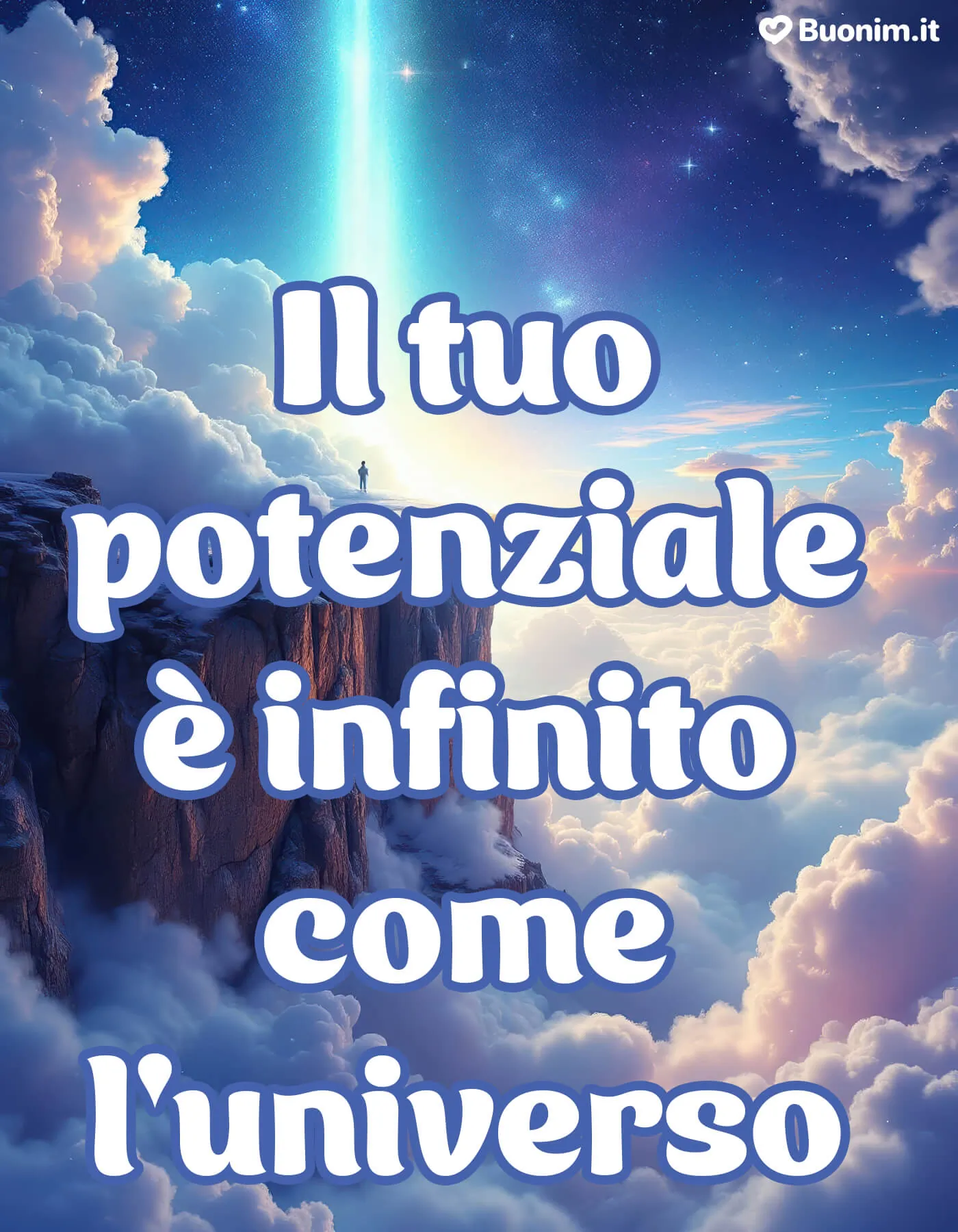 Un’immagine con parole motivazionali è perfetta per i momenti speciali