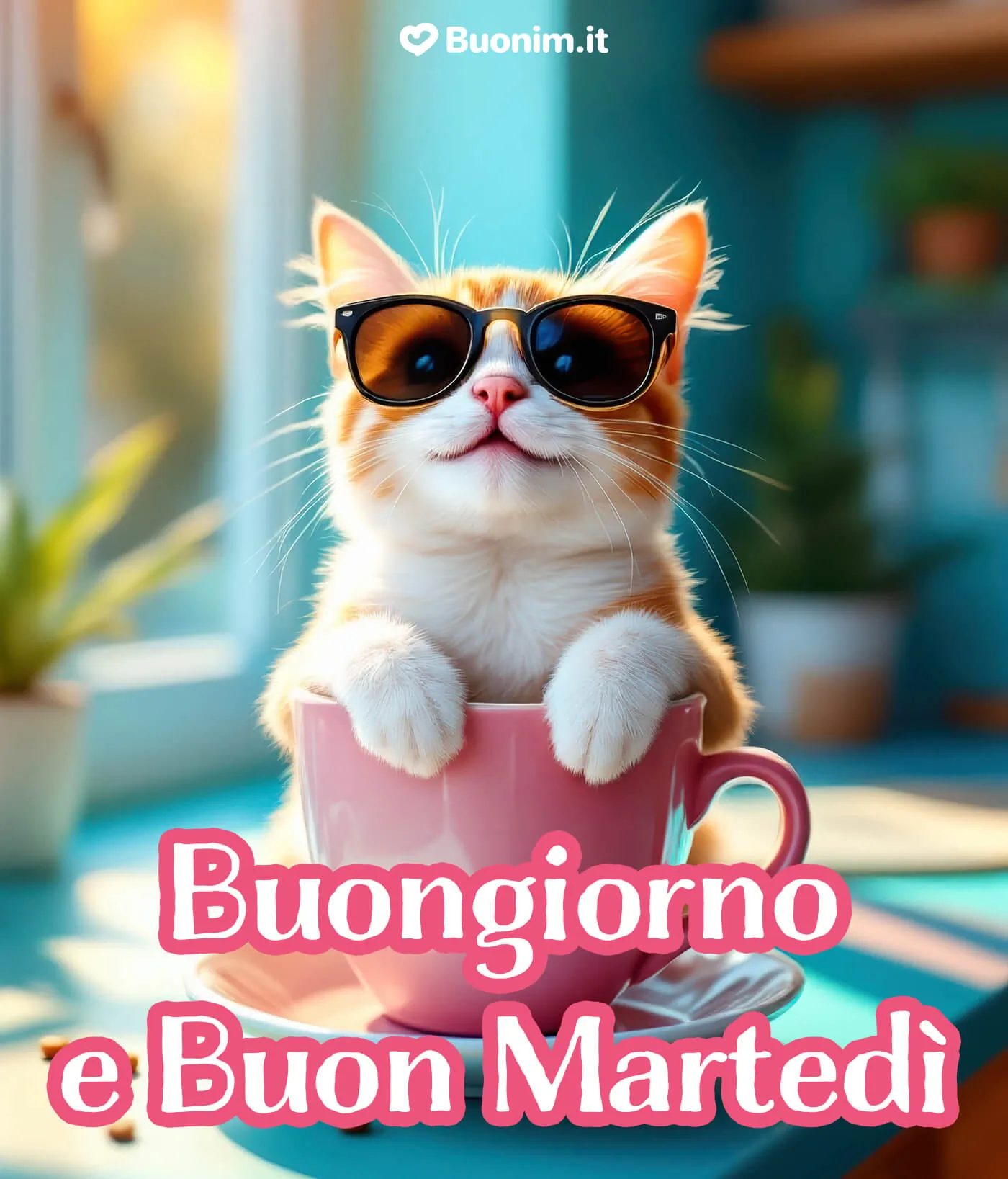 Un’immagine di buongiorno e buon martedì per augurare una splendida giornata