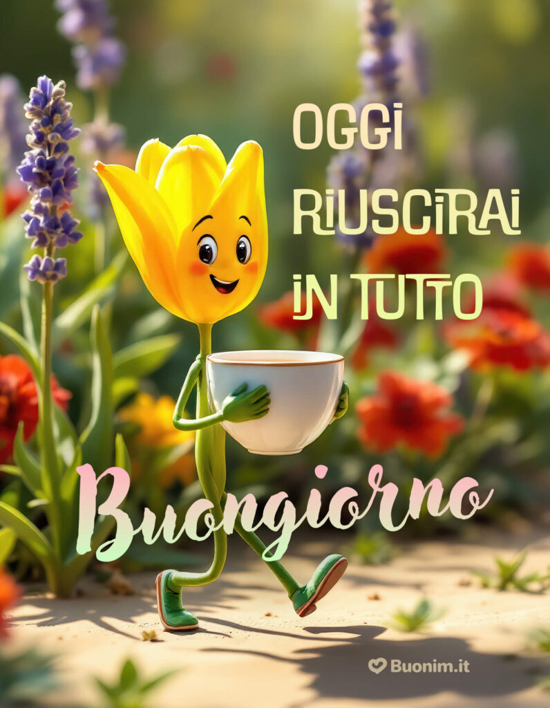Un’immagine di buongiorno il lato in fiore per iniziare la giornata col cuore aperto
