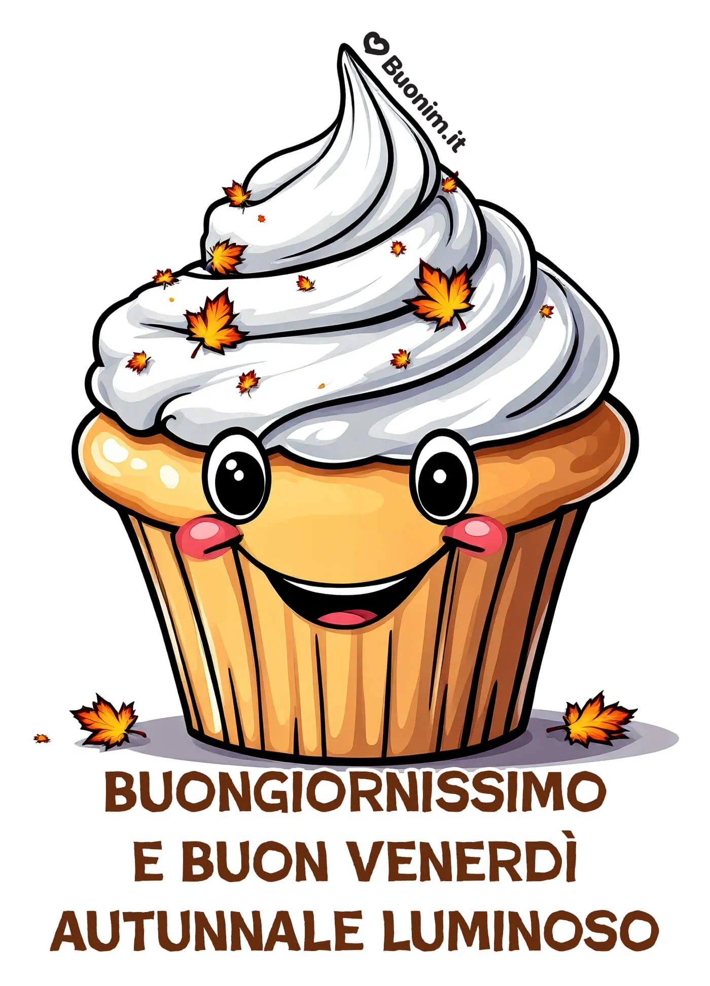 Un’immagine per un felice venerdì autunnale da inviare agli amici con tanta dolcezza